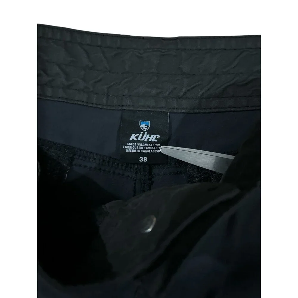 Kuhl‎ Cargo Shorts Mens Size 38 Stretch Zip Pockets Hiking Dark Gray